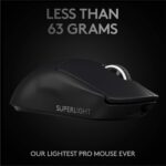 Paquete auriculares Logitech G Pro X con cable y mouse inalámbrico G Pro X Superlight para juegos negro