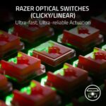 Teclado inalámbrico para juegos Razer DeathStalker V2 Pro TKL RZ03-04370200-R3U1 perfil bajo interruptores ópticos rojo