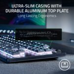 Teclado inalámbrico para juegos Razer DeathStalker V2 Pro TKL RZ03-04370200-R3U1 perfil bajo interruptores ópticos rojo