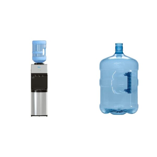 Dispensador de agua Brio carga superior agua fría y caliente seguro para niños botella de agua reutilizable