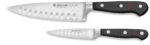 Juego de cuchillos de cocina chef Wüsthof Classic 1120160202 Hollow Edge negro 2 piezas 6 y 3.5 pulgadas