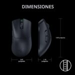 Mouse Inalámbrico Razer DeathAdder V3 Pro 63g Sensor Óptico Focus Pro 30K DPI HyperSpeed 5 Botones
