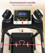 Caminadora PACEROCKER ROCKER-S inclinación automática 12% 9 niveles 5 MPH altavoz Bluetooth capacidad 450 lbs