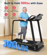Caminadora PACEROCKER ROCKER-S inclinación automática 12% 9 niveles 5 MPH altavoz Bluetooth capacidad 450 lbs
