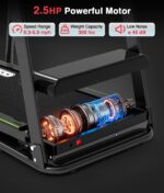 Caminadora PACEROCKER ROCKER-S inclinación automática 12% 9 niveles 5 MPH altavoz Bluetooth capacidad 450 lbs