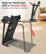 Caminadora PACEROCKER ROCKER-S inclinación automática 12% 9 niveles 5 MPH altavoz Bluetooth capacidad 450 lbs