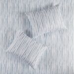 Juego de edredon reversible abstracto Natori JLA Home NS10-3705 sirsaca en relieve sobrelleno con fundas almohada decora