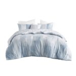 Juego de edredon reversible abstracto Natori JLA Home NS10-3705 sirsaca en relieve sobrelleno con fundas almohada decora