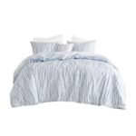 Juego de edredon reversible abstracto Natori JLA Home NS10-3705 sirsaca en relieve sobrelleno con fundas almohada decora