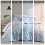 Juego de edredon reversible abstracto Natori JLA Home NS10-3705 sirsaca en relieve sobrelleno con fundas almohada decora