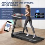 Caminadora Eléctrica Plegable Goplus 798470374386 4.75 HP inclinación automática 15% control voz 20 programas pantalla t