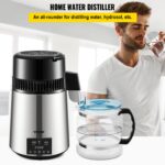 Destilador de Agua Vevor 4L Distilled Water Maker de acero inoxidable 304 para encimera capacidad de 4 litros 1.1 galone