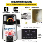 Destilador de Agua Vevor 4L Distilled Water Maker de acero inoxidable 304 para encimera capacidad de 4 litros 1.1 galone