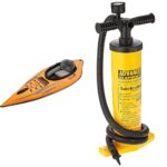 Kayak inflable individual Advanced Elements Lagoon con bomba de doble acción y manómetro color amarillo