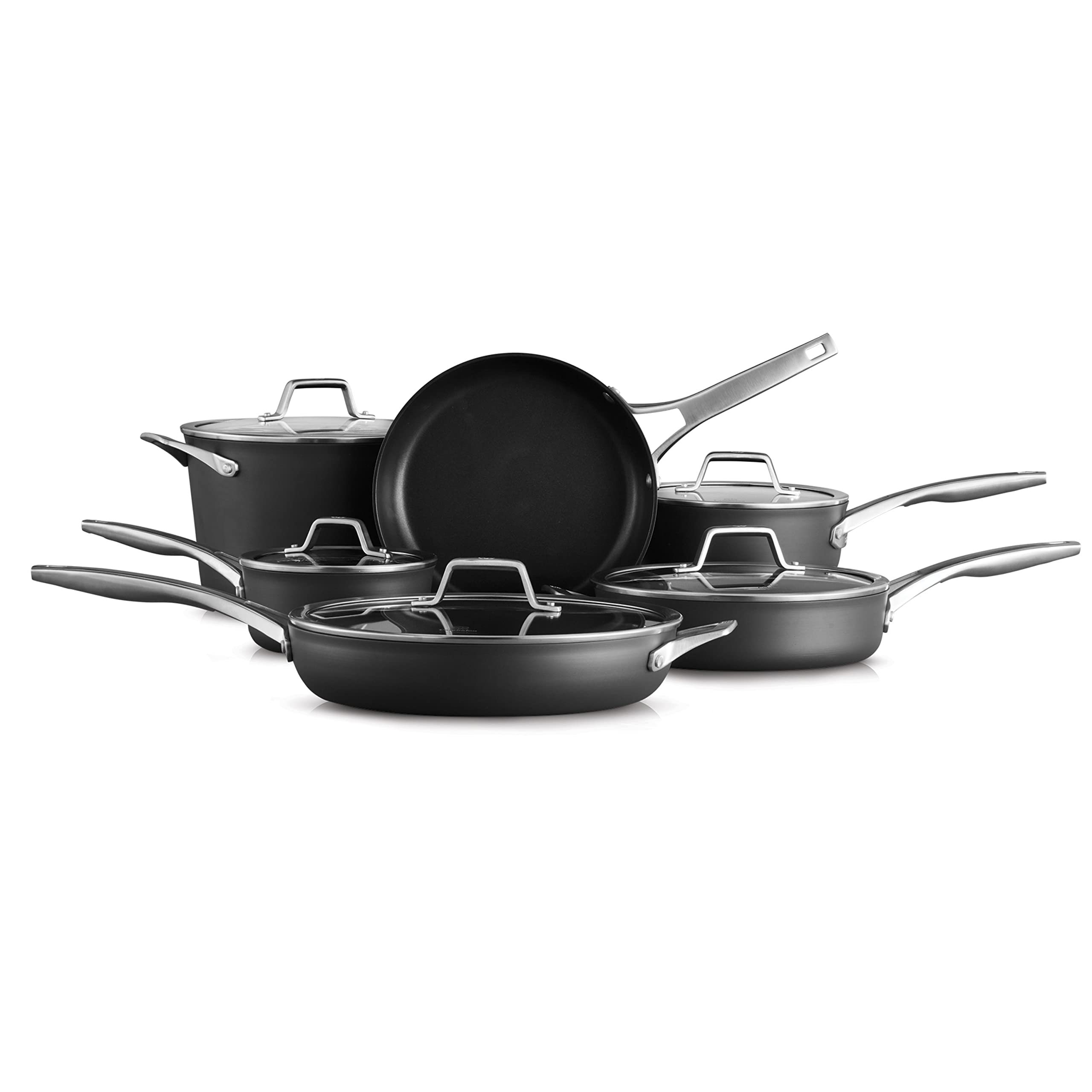 Version 1.0.0 Batería de Cocina Calphalon Premier 2172320 Juego de Ollas y Sartenes 11 Piezas Antiadherente MineralShield Aluminio Ano