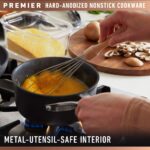 Batería de Cocina Calphalon Premier 2172320 Juego de Ollas y Sartenes 11 Piezas Antiadherente MineralShield Aluminio Ano