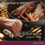 Batería de cocina juego de ollas y sartenes Anolon Meyer 82025 Advanced Home antiadherente anodizado duro 9 piezas color