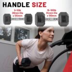 Lifeline Mancuernas hexagonales de fitness, mancuernas hexagonales envueltas en goma, calidad premium, mango moleteado e
