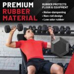 Lifeline Mancuernas hexagonales de fitness, mancuernas hexagonales envueltas en goma, calidad premium, mango moleteado e
