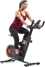 Bicicleta Spinning Indoor Sunny Health Fitness SF-B122049 Resistencia Electromagnética 16 Niveles Freno Emergencia Bluet