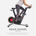 Bicicleta Spinning Indoor Sunny Health Fitness SF-B122049 Resistencia Electromagnética 16 Niveles Freno Emergencia Bluet