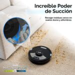 Robot Aspiradora y Trapeadora SharkNinja Matrix Plus RV2610WA 2en1, Trapeado Sónico, Matrix Clean, Vaciado Auto HEPA, Cl