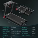 Caminadora plegable GYMAX FT3.75-F-APP-12 motor 3.75 HP 12 programas control aplicación monitor LCD altavoz Bluetooth