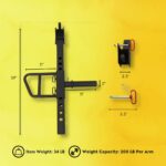 HulkFit Jaula de potencia de la serie Pro de 2.3 x 2.3 pulgadas, accesorios para gimnasio en casa, equipo de ejercicio d