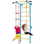 Costzon 5 en 1 juguetes de escalada para niños pequeños, gimnasio interior para niños para hacer ejercicio, juego de esc