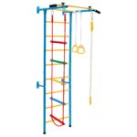 Costzon 5 en 1 juguetes de escalada para niños pequeños, gimnasio interior para niños para hacer ejercicio, juego de esc
