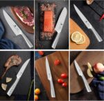 imarku® Juego de cuchillos, juego de 14 piezas para cocina con bloque, juego de cuchillos de cocina de una pieza premium