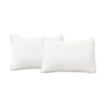 Juego de edredon Lush Decor Triangle Home Fashions 21T011226 3 piezas King Cal King mezcla de lino prelavado belga blanc