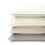 Juego de edredon Lush Decor Triangle Home Fashions 21T011226 3 piezas King Cal King mezcla de lino prelavado belga blanc