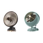Paquete Ventiladores Vintage Vornado Silver Swan Alchemy Mediano Plomizo y VFAN Mini Personal Verde