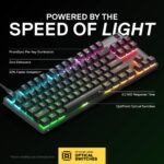 Teclado Mecánico Gaming SteelSeries Apex 9 TKL 64847 Interruptores Ópticos OptiPoint Actuación 2 Puntos QWERTY
