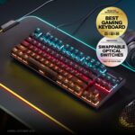 Teclado Mecánico Gaming SteelSeries Apex 9 TKL 64847 Interruptores Ópticos OptiPoint Actuación 2 Puntos QWERTY