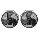 Ventilador de Pared Industrial Tornado HI-FAN-18HVWM-WR-1PX2 – Paquete 2 piezas, 18 Pulgadas IPX4 Resistente al Agua, 3