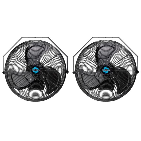 Ventilador de Pared Industrial Tornado HI-FAN-18HVWM-WR-1PX2 – Paquete 2 piezas, 18 Pulgadas IPX4 Resistente al Agua, 3