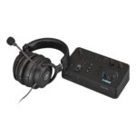 Mezclador de gaming con auriculares Yamaha ZG01 Pack ZG01-PACKBL control de chat y voz para transmisión de juegos