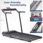 Caminadora Plegable Strider Sunny Health Fitness SF-T722054 cinta 20 pulgadas Bluetooth app SunnyFit