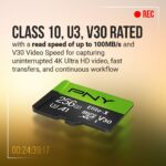 PNY Tarjetas microSDXC Premier y Elite de 128 GB y 64 GB (paquete de 2 y 3 unidades)