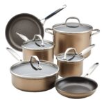 Batería de Cocina Juego de Ollas y Sartenes Anolon Meyer Corporation Ascend 85103 Aluminio Anodizado Duro Antiadherente