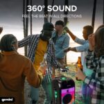 GPLT-360 Caja de altavoz de torre de fiesta Bluetooth portátil con batería automática inalámbrica portátil con 360° de s