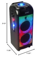 GPLT-360 Caja de altavoz de torre de fiesta Bluetooth portátil con batería automática inalámbrica portátil con 360° de s