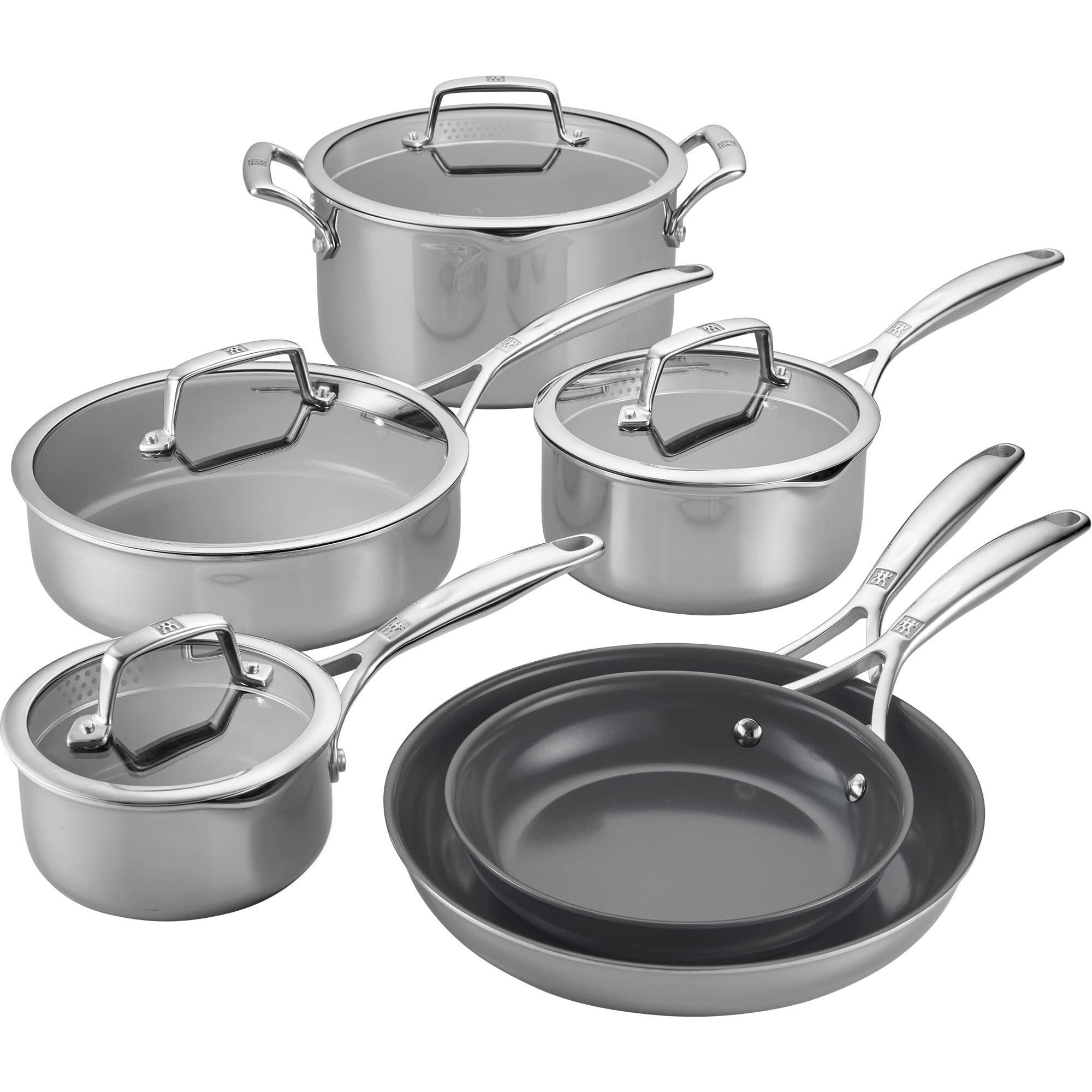 Version 1.0.0 Batería de cocina antiadherente Zwilling Energy Plus 71050-001 de acero inoxidable 10 piezas