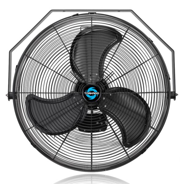 Ventilador de Pared Industrial Tornado HI-FAN-24HVWM-WR-1P-HEX 24 Pulgadas IPX4 Motor TEAO 3 Velocidades 7700 CFM 1/5 HP