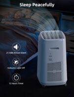 Purificador de aire inteligente Nuwave OxyPure ZERO 47251 filtración 4 etapas cobertura 2002 pies cuadrados rejillas aju