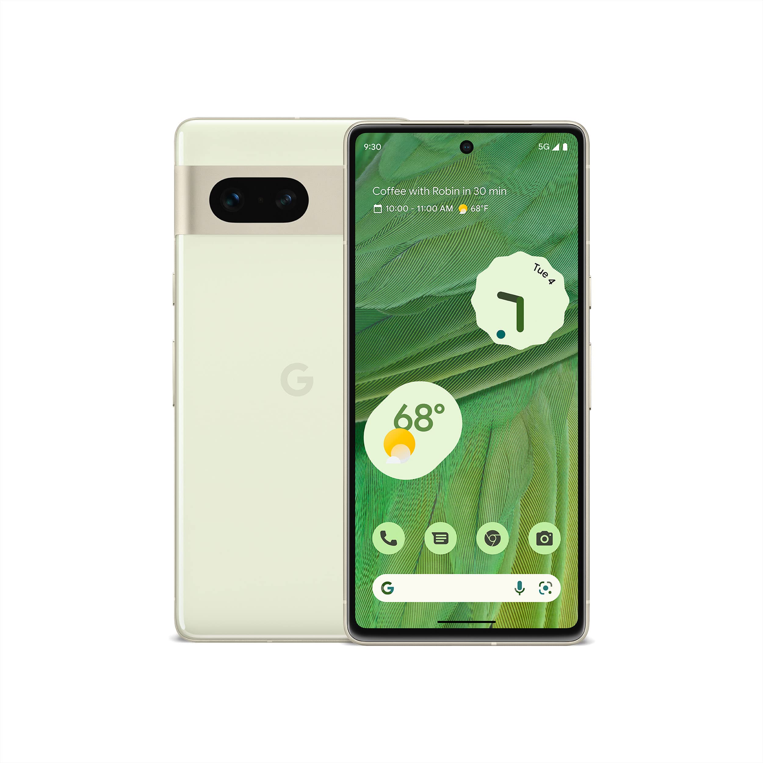 Version 1.0.0 Smartphone Google Pixel 7 GVU6C 5G 128GB cámara gran angular batería 24 horas Android color citronela