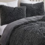 Juego de edredon felpa Sweet Home Collection Shaggy Fur Comforter Set pelo sintetico ultra suave terciopelo cristalino t