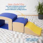 ECR4Kids SoftZone Junior Mix n' Match Tunnel and Bump, juego para principiantes, azul francés, 2 piezas